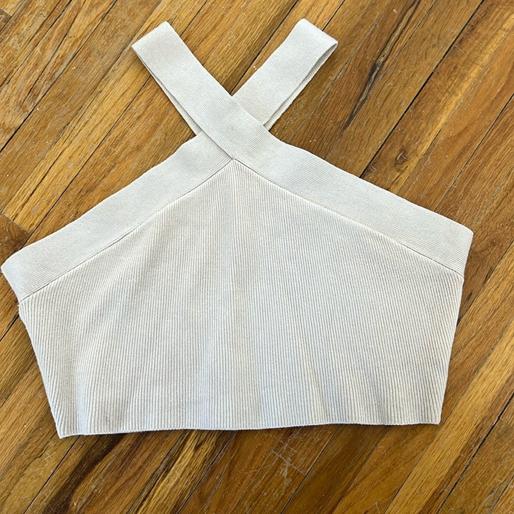 3/$15 SALE Nude Crop Top